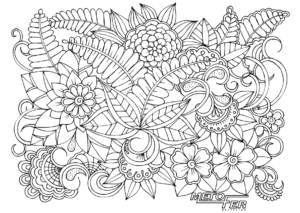 coloriage floral